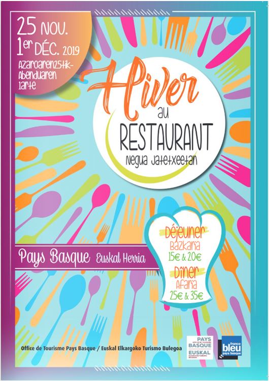 Hiver au restaurant du 25 novembre au 1 décembre 2019
